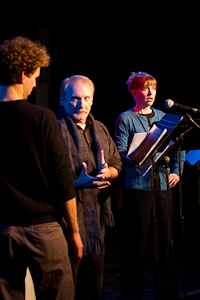Brendan Marshall-Rashid, Doug McDade and Ginger Lee McDermott performing Edward Albee Scenes at EXPLORE